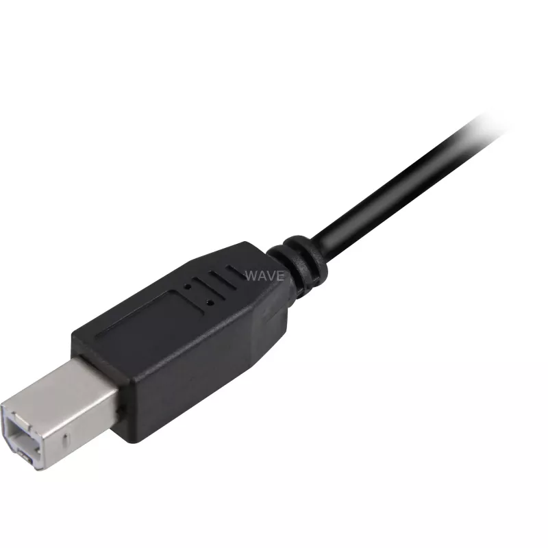 Cabo USB 2.0, ficha USB-A > ficha USB-B (preto, 2,0 metros)