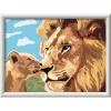 CreArt - Leão com bebé, pintura