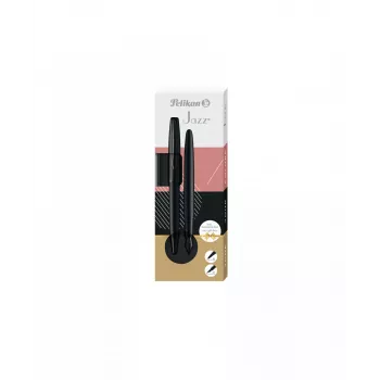 Caneta esferográfica e caneta de tinta permanente Pelikan Jazz Noble Elegance preto 2 unid.