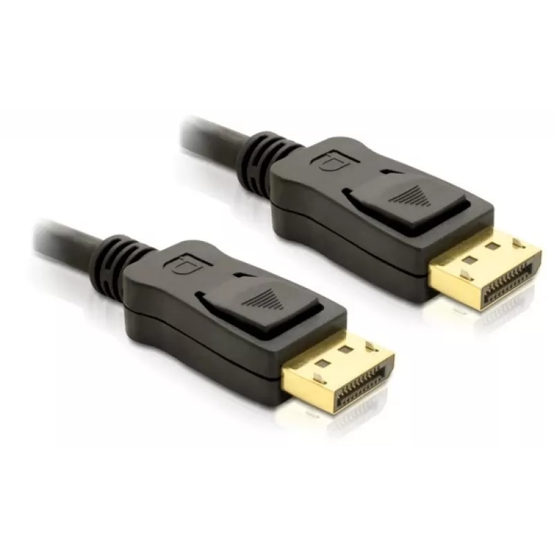 Cabo DisplayPort DeLOCK 82424 3 m macho-macho dourado preto