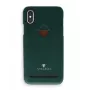 Capa traseira com compartimento para cartões VixFox para iPhone X / XS, verde-floresta capa protetora com compartimento para cartões