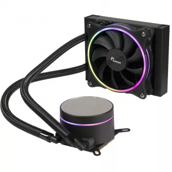 Refrigeração líquida tudo-em-um Inter-Tech LC-120 RGB 12 cm preto