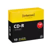 Intenso - 10 x CD-R - 700MB (80 Min) 40x - Slim Jewel Case - suporte de armazenamento (1001622)