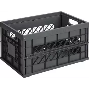 Caixa de arrumação Sigma home 57700636 quadrada antracite 45L 530x354mm