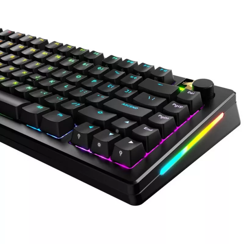 Teclas GLORIOUS GPBT retroiluminadas — layout ANSI, material PBT, preto