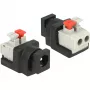Adaptador de cabo DeLOCK 65524 DC 5,5 x 2,1 mm preto prateado
