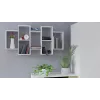 Prateleira flutuante Top e Shop BILBAO 7.0 BI – aglomerado de partículas montado na parede, branco