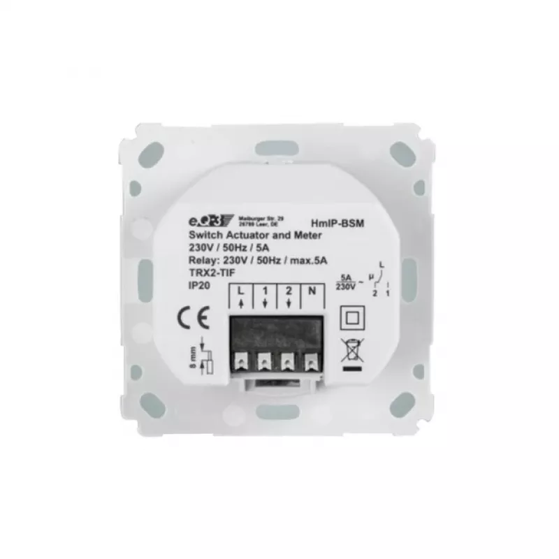 eQ-3 HomeMatic IP para - atuador de comutação e medição interruptor de marca encastrado