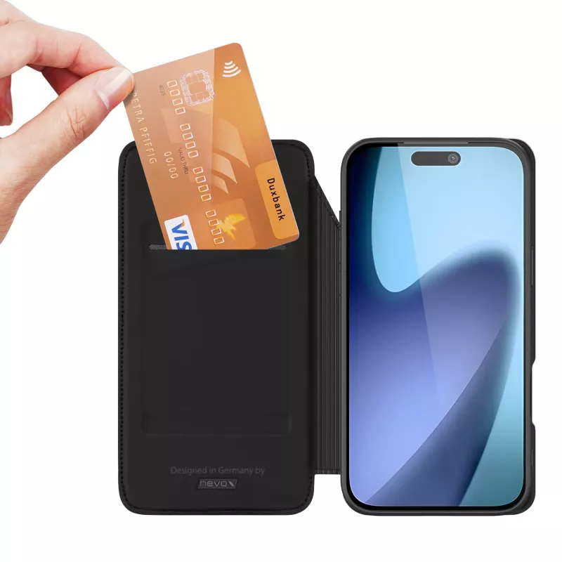 nevox Vario Series - iPhone Air Book Case preto - capa (2515)