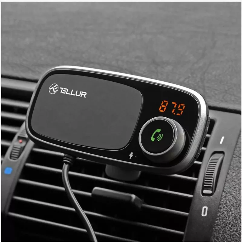 Suporte magnético para telemóvel Tellur FMT-B6 preto — ângulo ajustável, compatível com smartphones