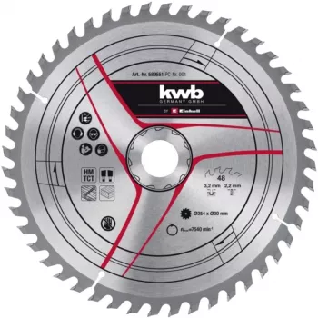 Disco de serra KWB HW Ø 254 x 30 mm, 3,2 mm, 48 dentes