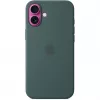 Apple iPhone 16 Plus Capa de silicone com MagSafe – Verde-mar