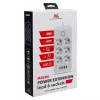 Extensão elétrica MACLEAN MCE391 B – 6 tomadas, 4×USB-A + 1×USB-C, 110–240V, 2500W, cabo de 3 m, preto