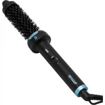 Escova térmica Revamp BR-1300A-EU Ceramic Ionic 30mm – escova de styling aquecida para o cabelo