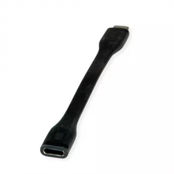 Adaptador de cabo ROLINE USB4 Gen3x2 40Gbit/C-C macho/fêmea plano – Cabo – Digital/Dados