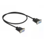 Cabo série DeLOCK 86614 preto 0,5m RS-232