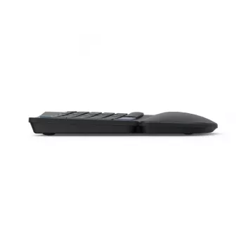 Teclado ergonómico sem fios HAMA WK-900 preto USB, layout compacto, ligação sem fios