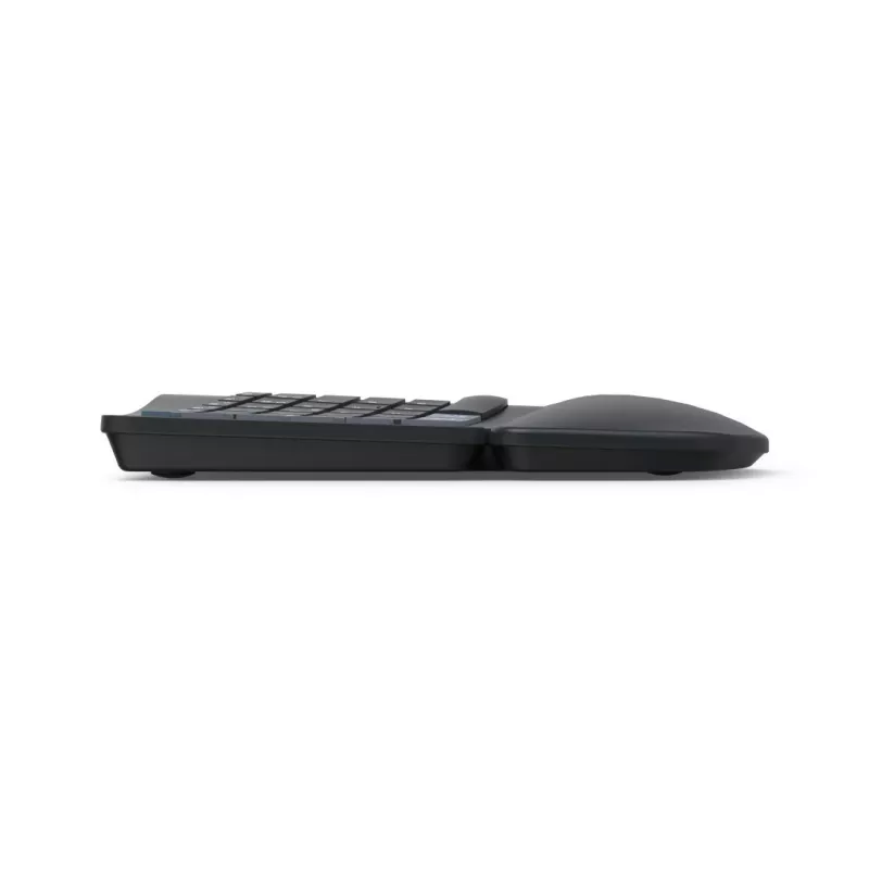 Teclado ergonómico sem fios HAMA WK-900 preto USB, layout compacto, ligação sem fios