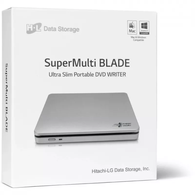 GP70NS50 SLIM, gravador de DVD externo (prateado, externo, USB 2.0, 5,25)