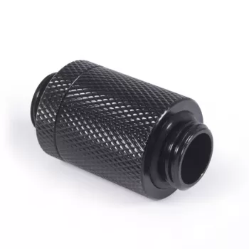 Alphacool ES D-Plug 25,5 mm G1/4 macho para G1/4 macho - Deep preto (17580)
