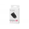 Carregador de parede LCD tomada USB + USB-Cx2 PD 65W GAN preto com wattímetro