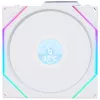 Ventoinha de caixa 120 mm Lian Li 12RTLLCD1W1W ARGB Wireless LCD branco