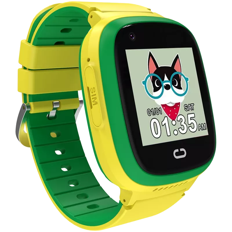 Relógio infantil CANYON Sunny KW-48 vídeo 4G GPS jogos e música Verde