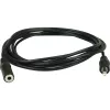 Cabo de extensão jack 3,5 mm Wentronic Goobay, Preto, 3 m – ficha jack 3,5 mm (3 polos, estéreo) > conector fêmea jack 3,5 mm (3 polos, estéreo) (50432)