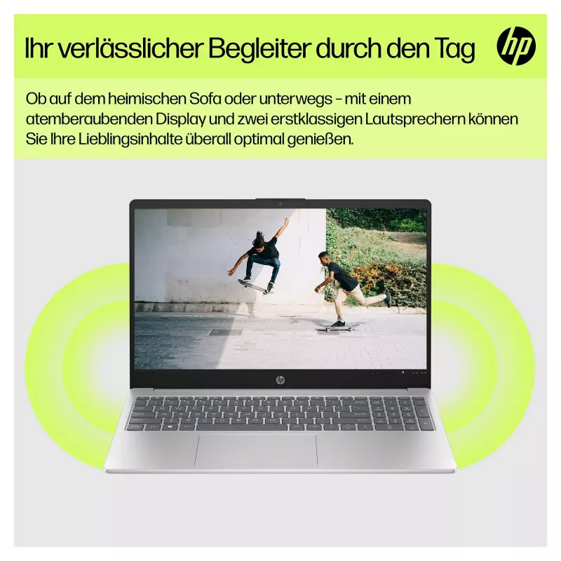 Portátil HP, ecrã de 39,6 cm, 15,6 polegadas, mate, resolução: 1920 x 1080, Full HD, processador quad-core (B55U8EA#ABD)