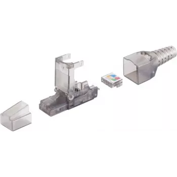ShiverPeaks 08-51002 Cat 6A ficha RJ45 sem ferramentas, UTP