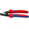 Corta-cabos elétricos Knipex StepCut preto azul vermelho