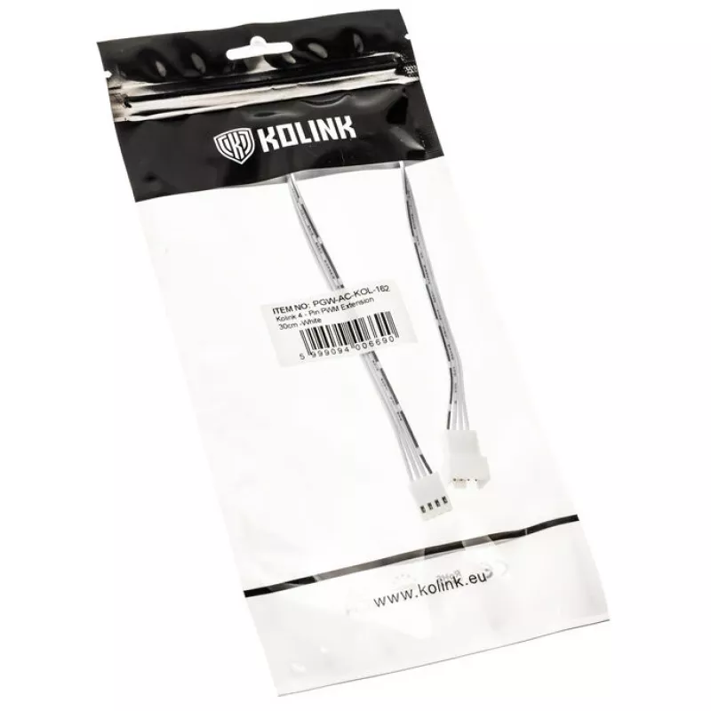 Cabo de extensão 4-Pin PWM Kolink PGW-AC-KOL-162 30 cm branco
