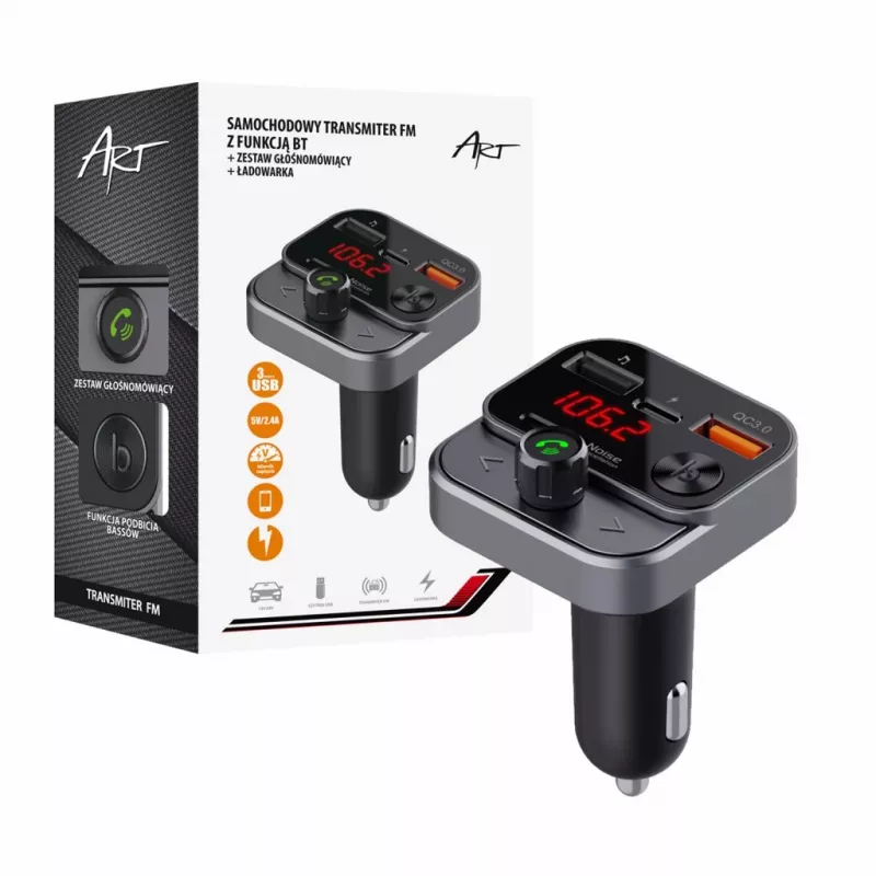 Art MP3TR FM-84B preto