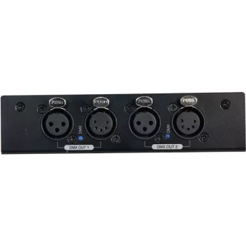 Splitter DMX EUROLITE DMX Split 2 3/5-Pin — 1 entrada para 2 saídas, suporta DMX de 3 pinos e 5 pinos