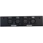 Splitter DMX EUROLITE DMX Split 2 3/5-Pin — 1 entrada para 2 saídas, suporta DMX de 3 pinos e 5 pinos