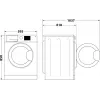 Máquina de lavar roupa INDESIT MTWE81495WBPL 8 kg, 1400 rpm, classe de eficiência energética B