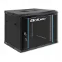 Armário rack 19 polegadas QOLTEC 54463 9U 600x500x450 mm caixa em metal para equipamento de rede