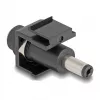 Módulo Keystone DeLOCK DC 5,5 x 2,1 mm fêmea para macho preto