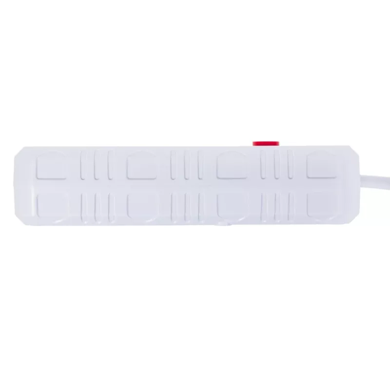 Extensão elétrica MACLEAN MCE392 W — 4 tomadas F, 3×USB A, 110–240 V, 2,1 A máx, 2500 W, cabo de 1,5 m, branco