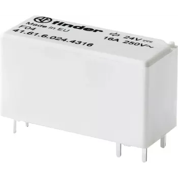 Relé de PCB Finder 24 V/DC 16 A 1 contacto de fecho 41.61.6.024.4316 1 unid. (41.61.6.024.4316)