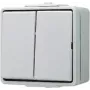 JUNG 605 W - interruptor de pressão - 2P - com fios - cinzento - duroplástico - 250 V