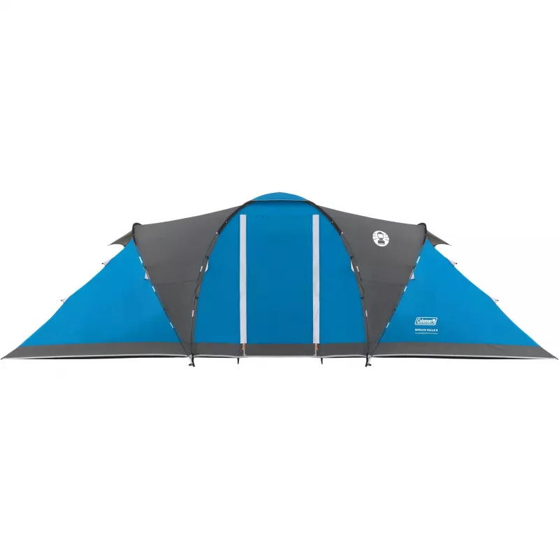 Tenda COLEMAN Spruce Falls 6 (2025) — tenda de túnel, 6 pessoas, azul/cinzento