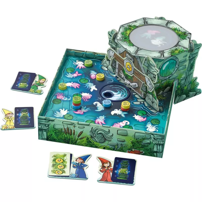 Drei Magier: Der geheimnisvolle Brunnen, jogo de tabuleiro