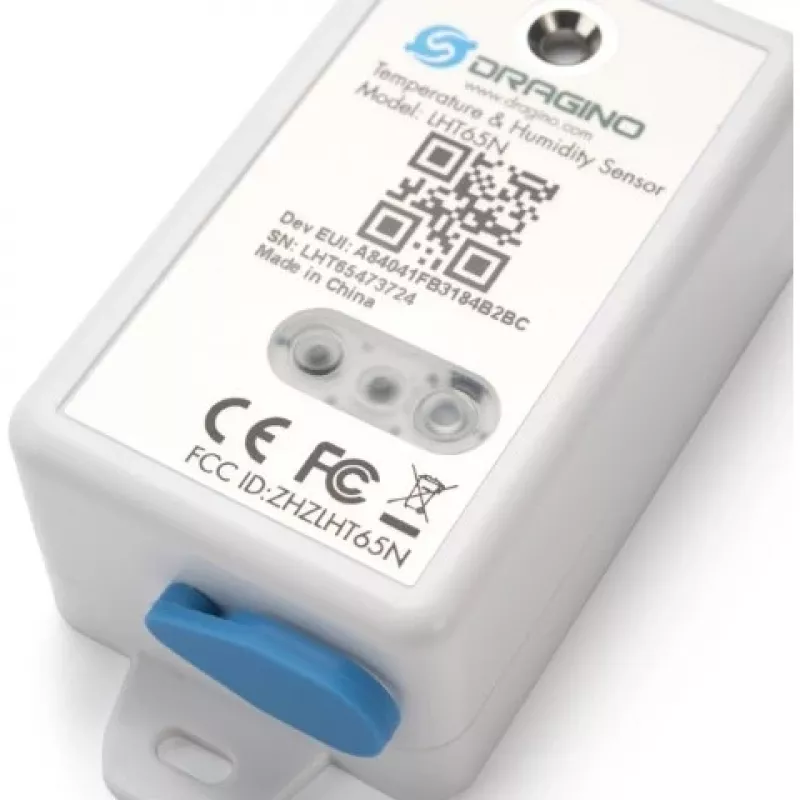 Sensor de temperatura e humidade DRAGINO LoRaWAN LHT65S-EU868-E3 — sensor ambiental LoRaWAN EU868
