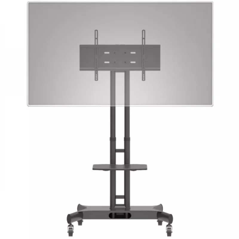 Hagor 8209 HP Twin Stand suporte móvel de chão para ecrãs de 32-55 polegadas (81-140 cm), 45 kg, regulável em altura, preto
