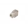Alantec MKB-S6-1 ficha keystone RJ45, STP Cat6, sem ferramentas, prateado