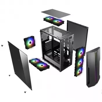 Caixa de PC Xilence Performance C XILENT BLADE X512.RGB Midi Tower preto