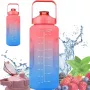 Garrafa motivacional Extralink, 2000 ml, vermelho-azul, BUT-994