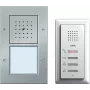 Intercomunicador/estação exterior Gira 049543 — com fios IP44, alumínio e branco, alumínio/termoplástico, AC/DC