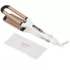 Concept GLAM Style KT2140 modelador de ondas para o cabelo, 100 W, 9 níveis de temperatura, revestimento cerâmico, cabo giratório de 1,8 m, ouro rosa